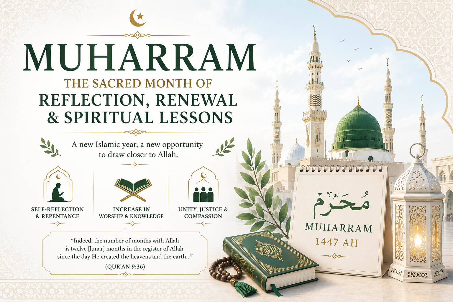 Muharram: The Sacred Month of Reflection, Renewal, and Spiritual Lessons
